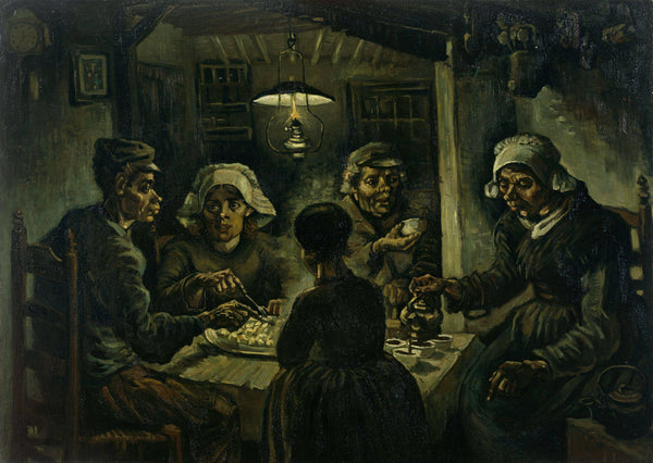 The Potato Eaters, by Vincent van Gogh, 1885, oil on canvas.