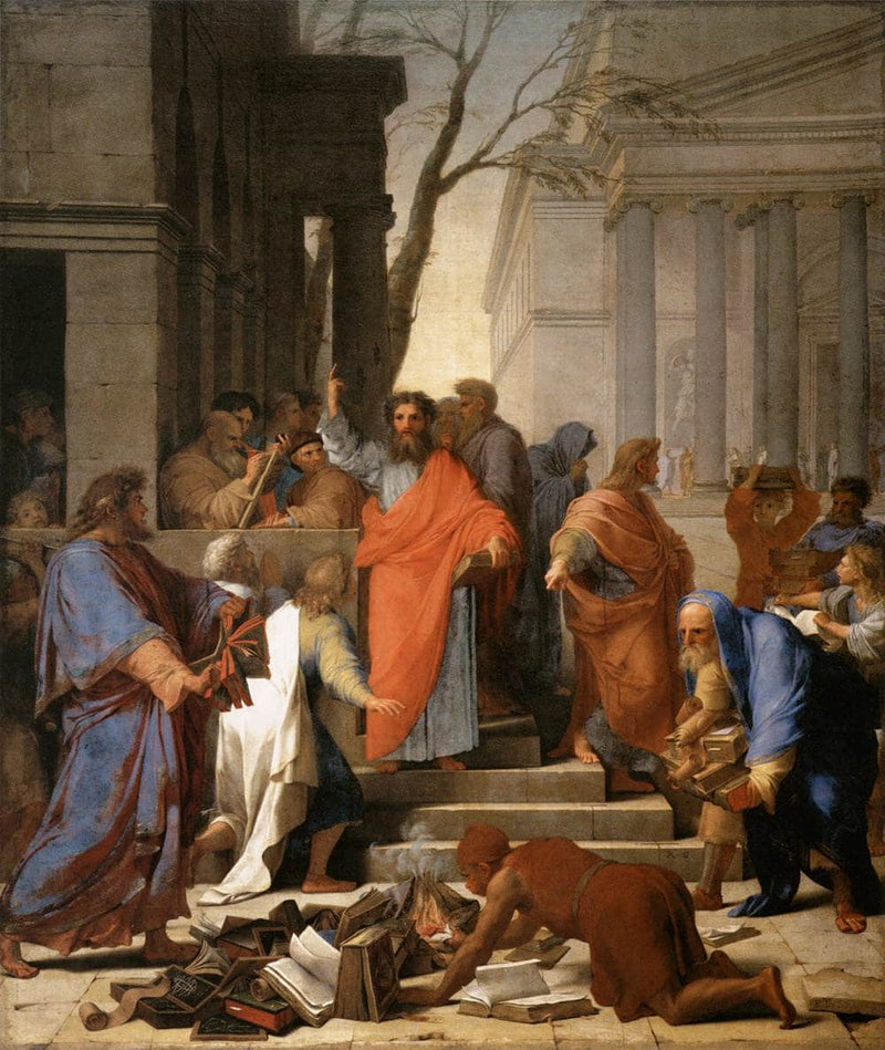 The Preaching of St. Paul at Ephesus by Eustache Le Sueur — Oil Painting Reproduction