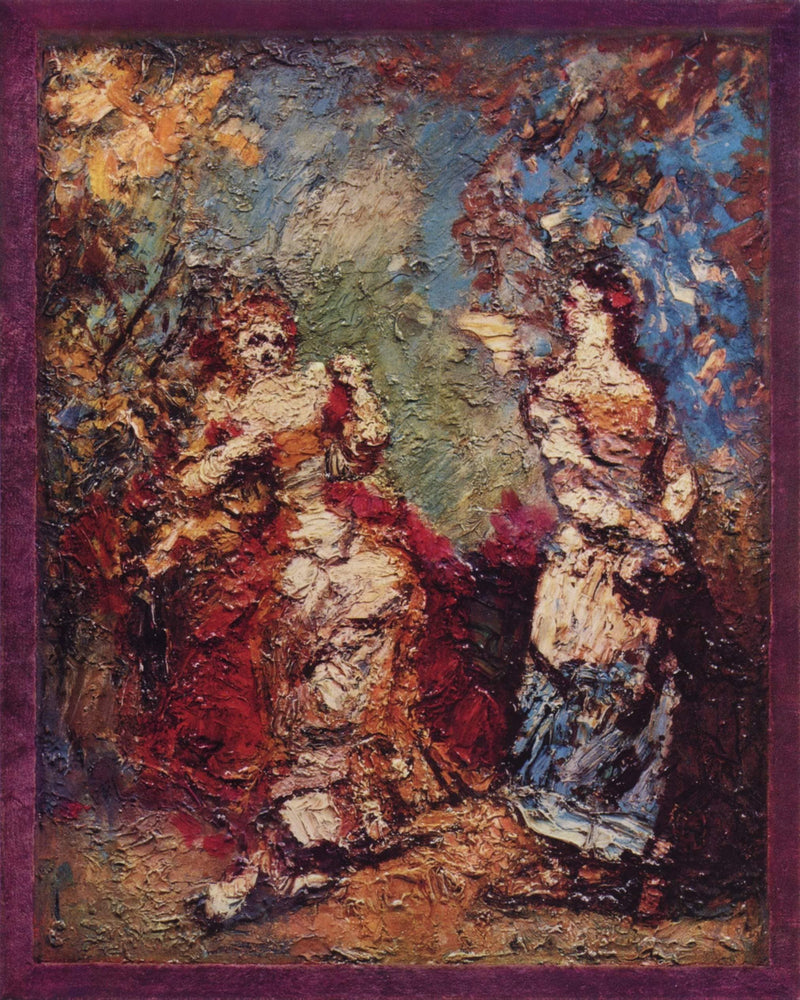 The Precious Ridiculous by Adolphe Joseph Thomas Monticelli — Oil Painting Reproduction