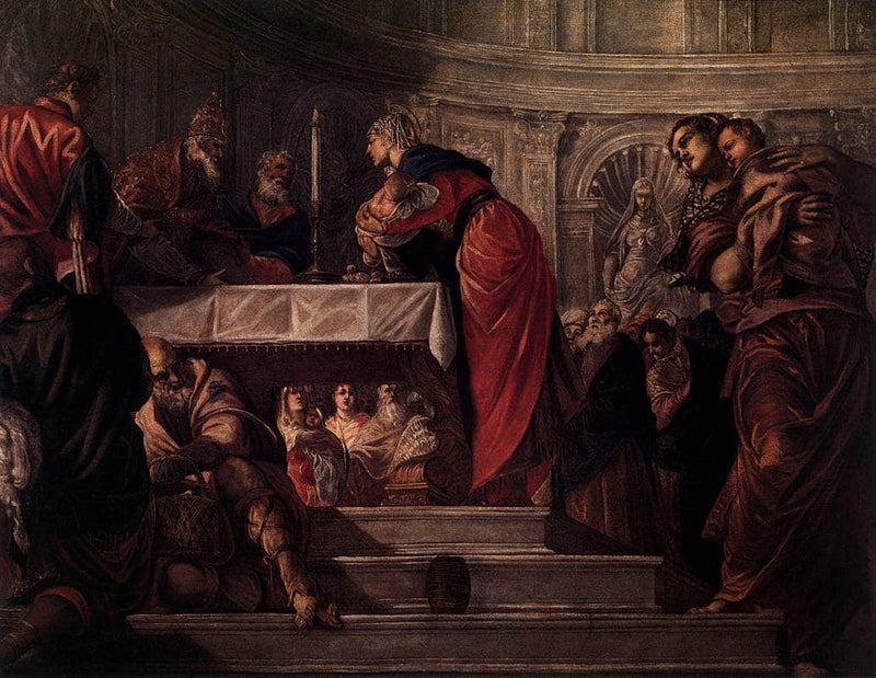 The Presentation of Christ in the Temple by Tintoretto — Oil Painting Reproduction