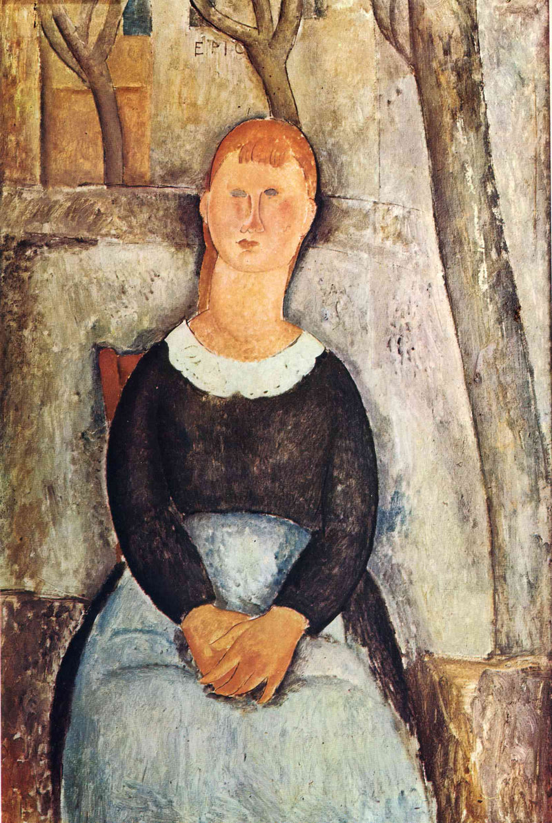 The Pretty Vegetable Vendor by Amedeo Modigliani — Oil Painting Reproduction