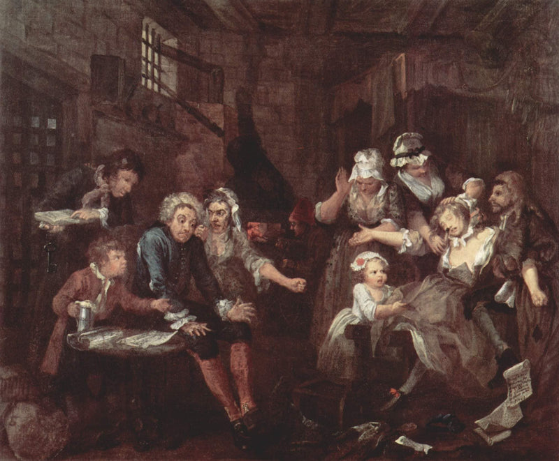 The prison by William Hogarth — Oil Painting Reproduction