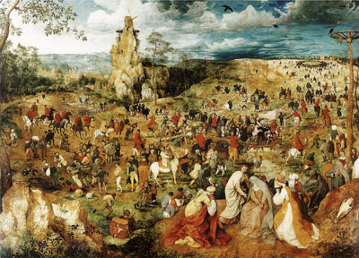 The Procession to Calvary in bedroom