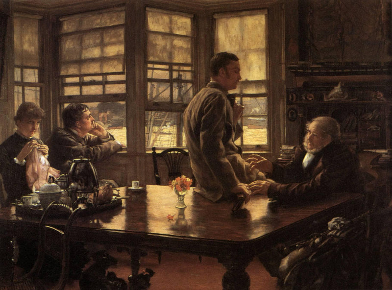 The Prodigal Son in Modern Life: The Departure by James Tissot — Oil Painting Reproduction