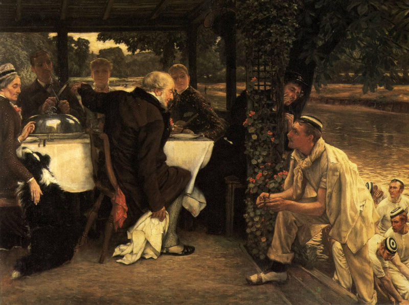 The Prodigal Son In Modern Life, the Fatted Calf by James Tissot — Oil Painting Reproduction