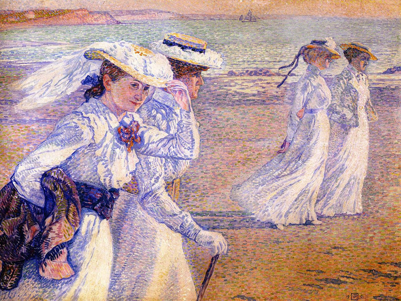 The Promenade by Theo van Rysselberghe — Oil Painting Reproduction