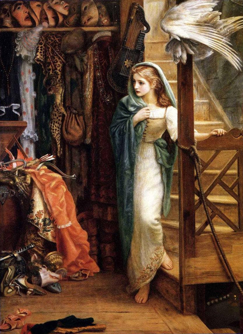 The Property Room by Arthur Hughes — Oil Painting Reproduction