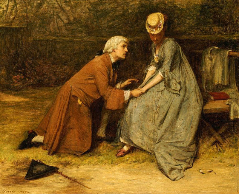 The Proposal by John Pettie — Oil Painting Reproduction