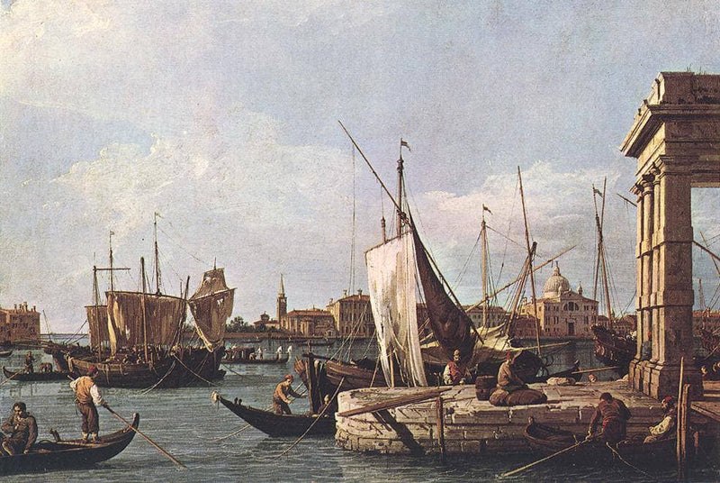 The Punta della Dogana by Canaletto — Oil Painting Reproduction