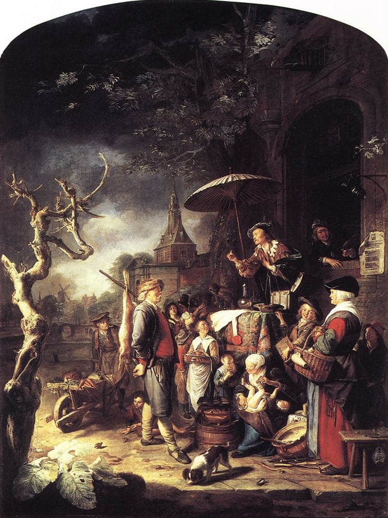 The Quack by Gerrit Dou — Oil Painting Reproduction