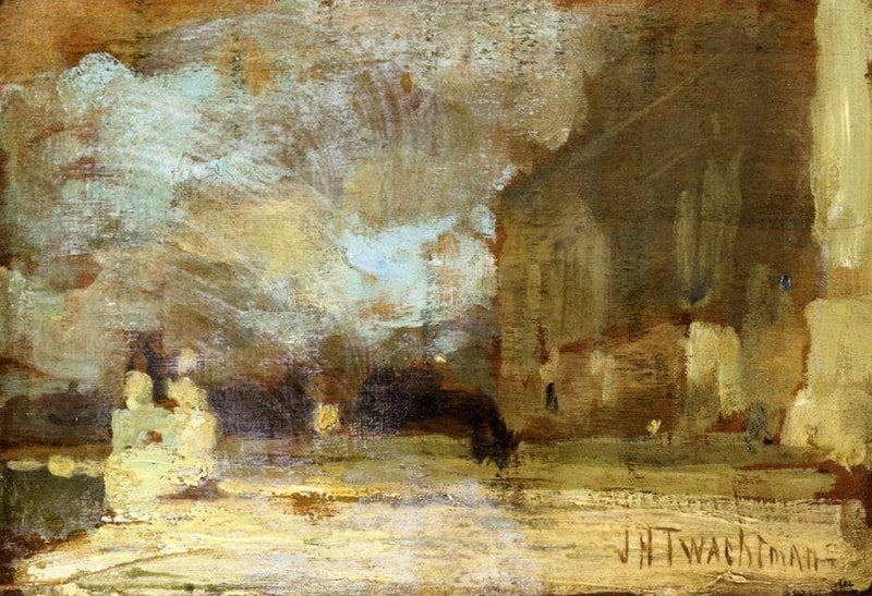 The Quai, Venice by John Henry Twachtman — Oil Painting Reproduction