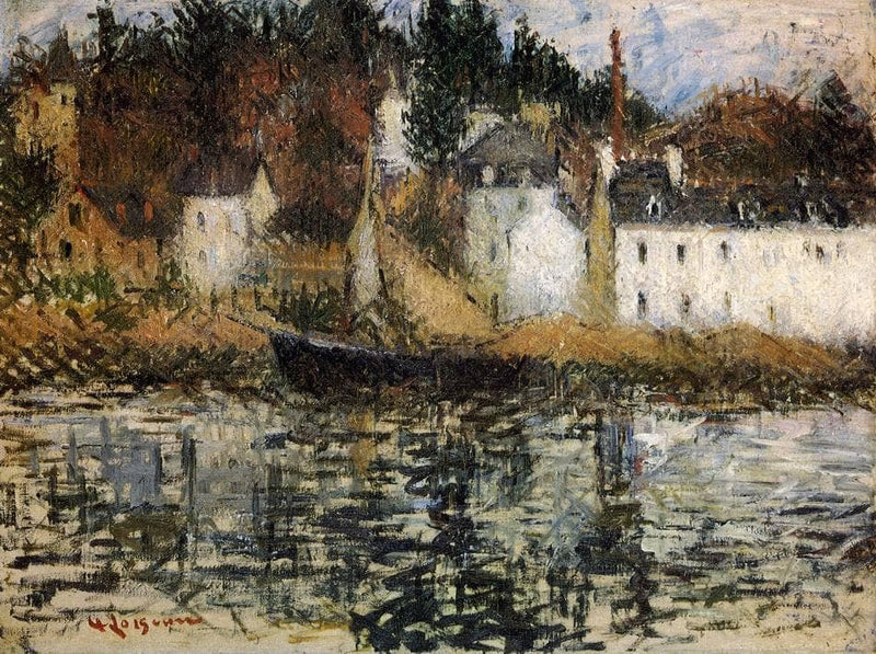 The Quay at Pont Aven by Gustave Loiseau — Oil Painting Reproduction