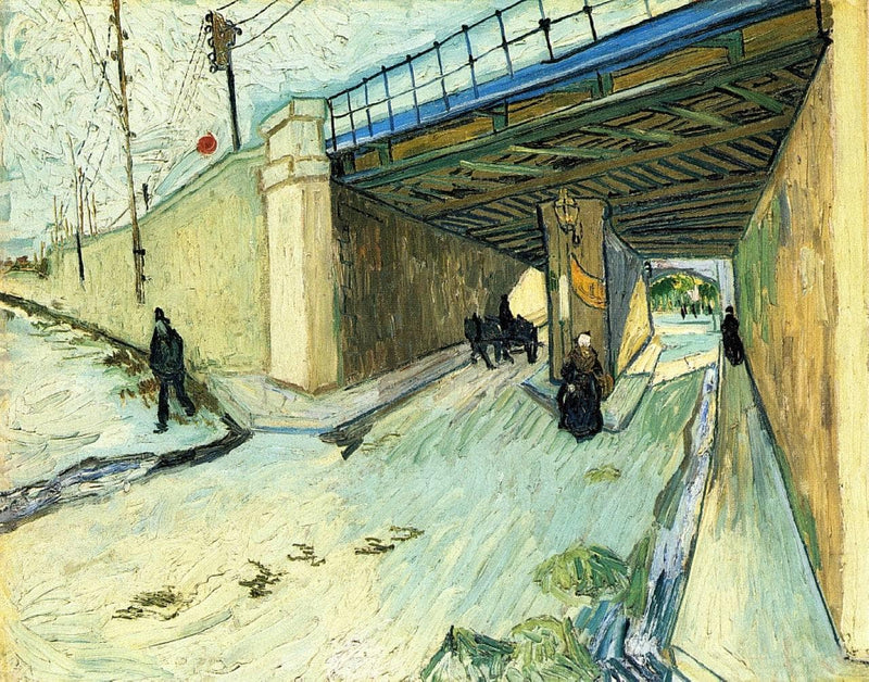 The Railway Bridge over Avenue Montmajour by Vincent van Gogh — Oil Painting Reproduction