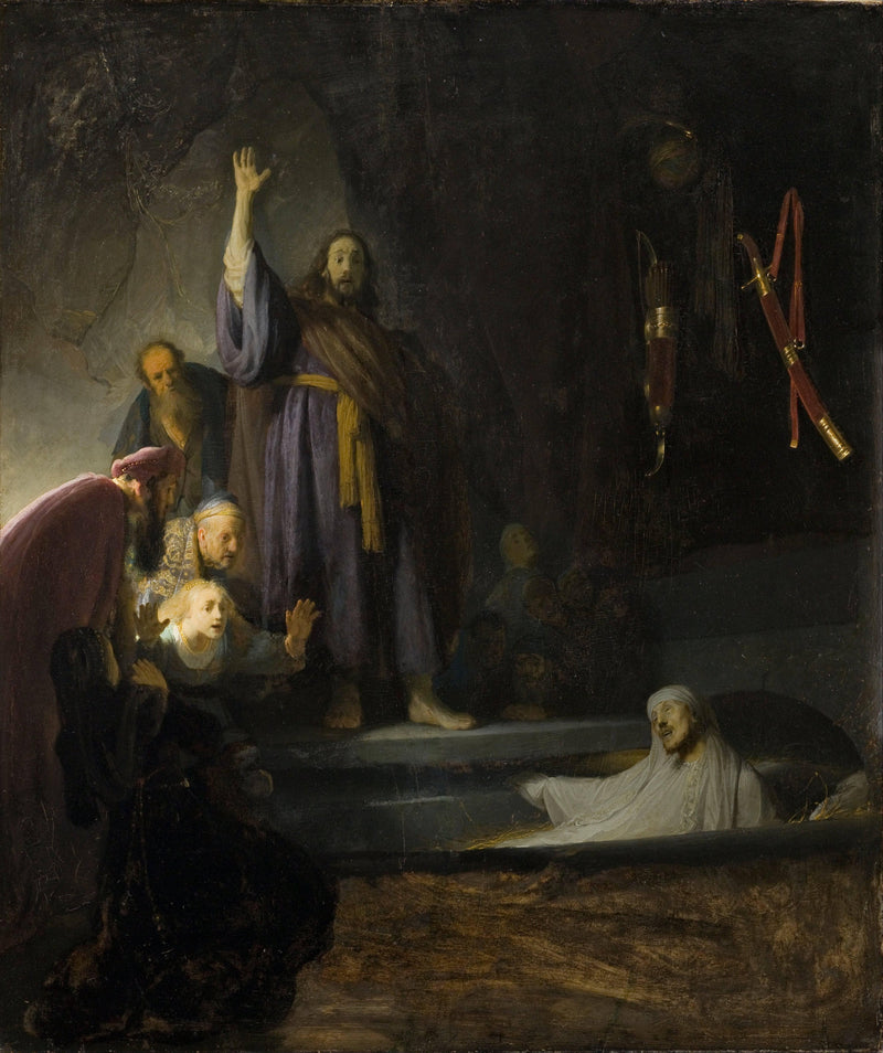 The Raising of Lazarus by Rembrandt — Oil Painting Reproduction