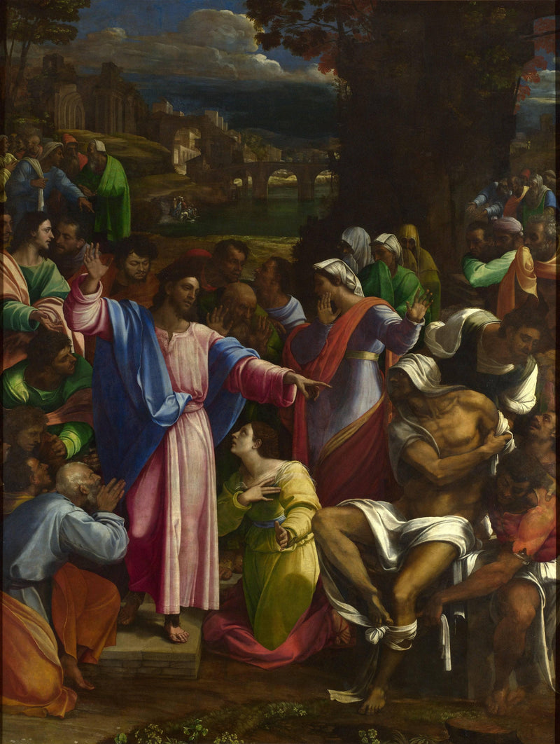 The Raising of Lazarus by Sebastiano del Piombo — Oil Painting Reproduction