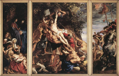 The Raising of the Cross in modern living room