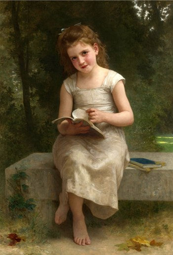 The Reading Girl in modern living room