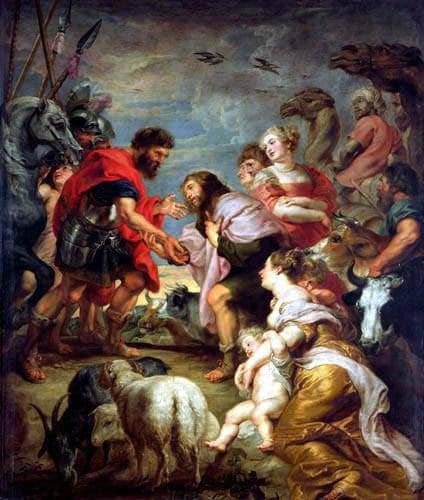 The Reconciliation of Esau and Jacob by Peter Paul Rubens — Oil Painting Reproduction