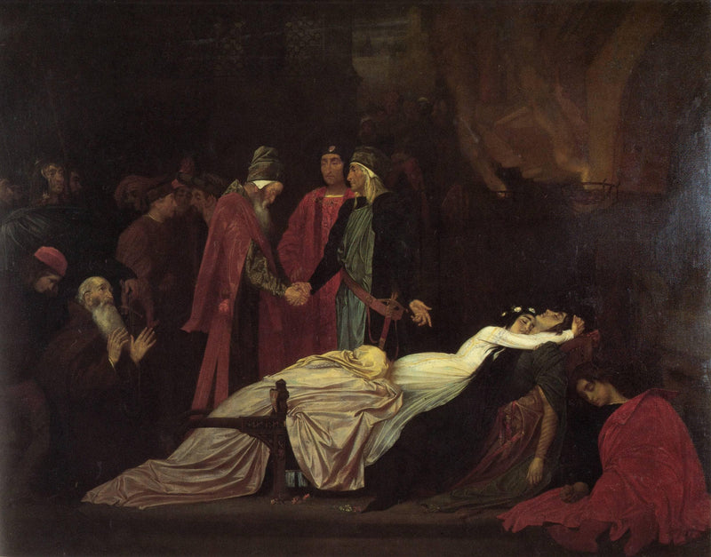 The Reconciliation of the Montagues and Capulets by Frederic Leighton — Oil Painting Reproduction