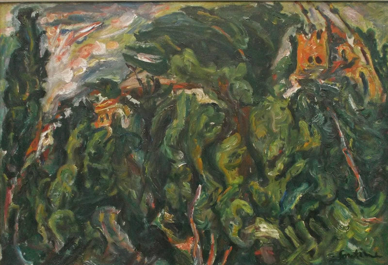 The Red Castle of Céret by Chaim Soutine — Oil Painting Reproduction