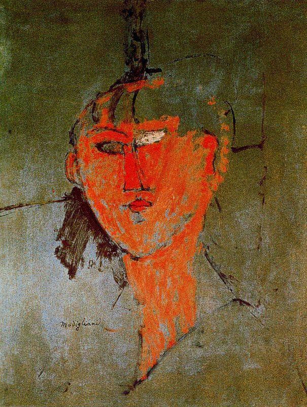 The Red Head by Amedeo Modigliani — Oil Painting Reproduction