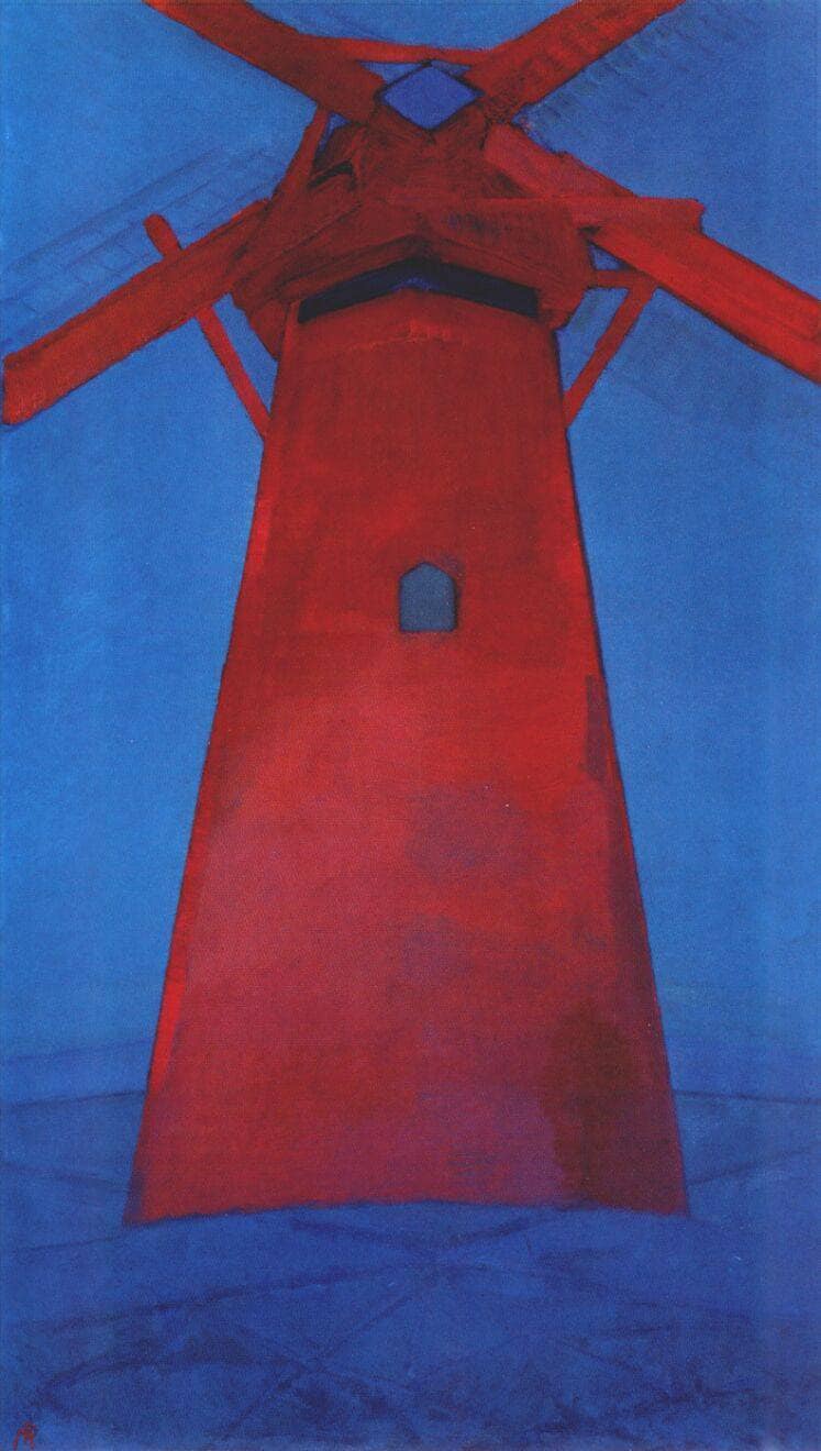 The Red Mill by Piet Mondrian — Oil Painting Reproduction