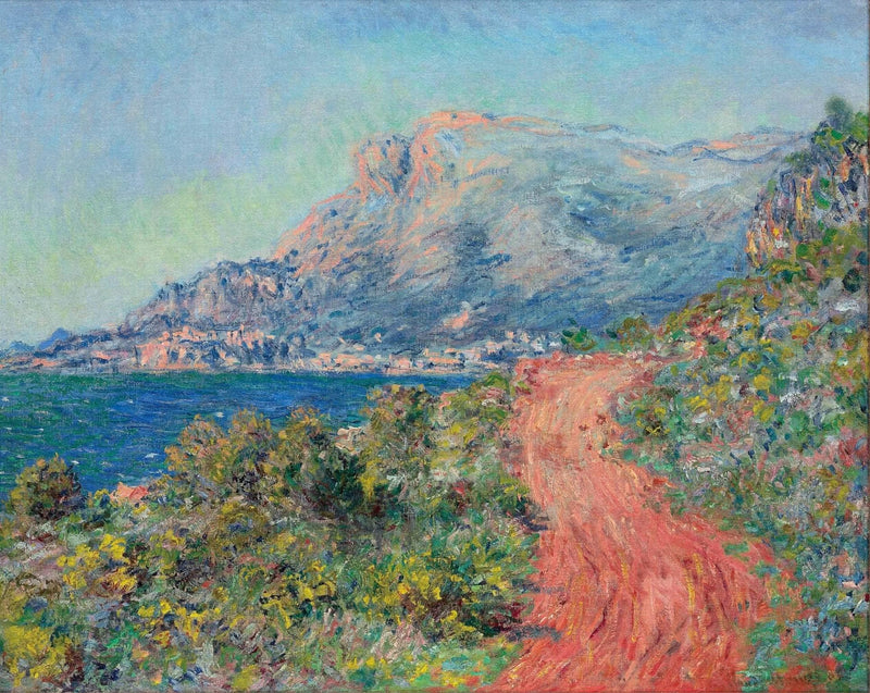 The Red Road near Menton by Claude Monet — Oil Painting Reproduction