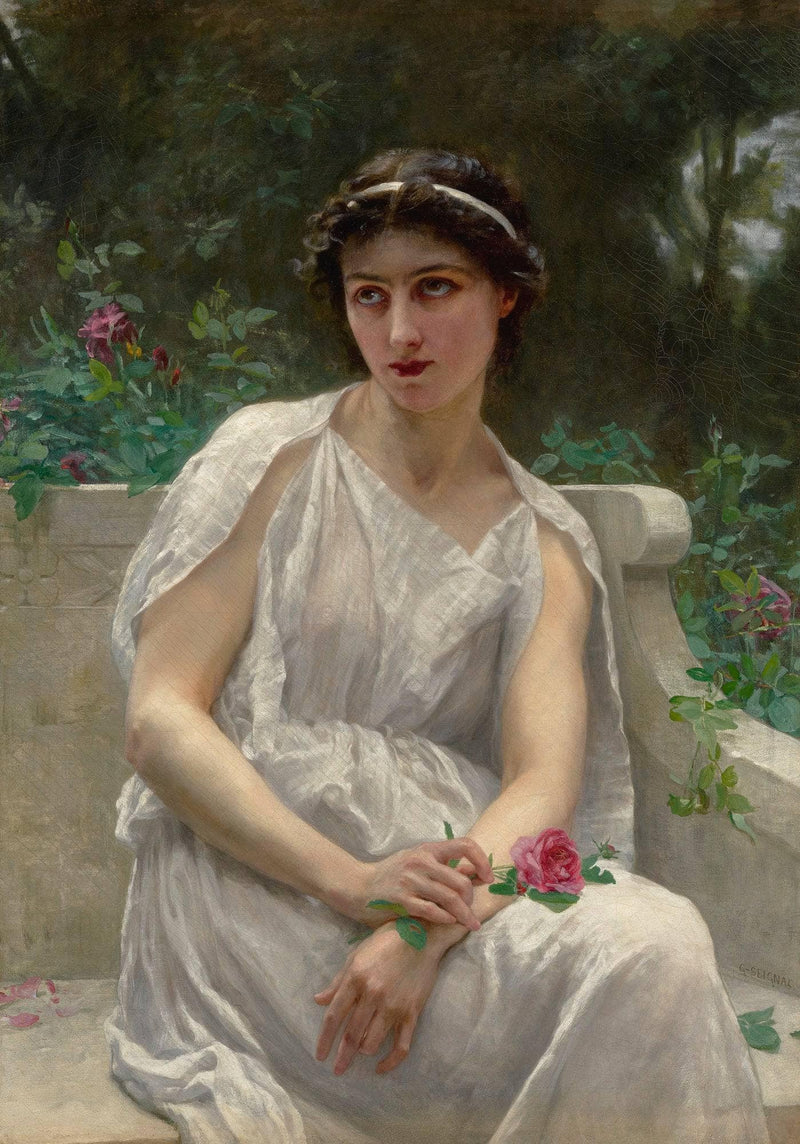 The Red Rose by Guillaume Seignac — Oil Painting Reproduction