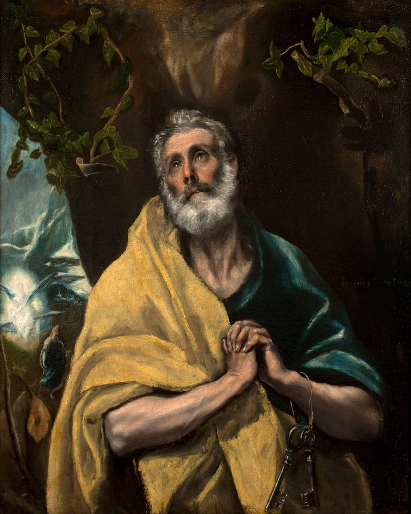 The Repentant Peter by El Greco — Oil Painting Reproduction