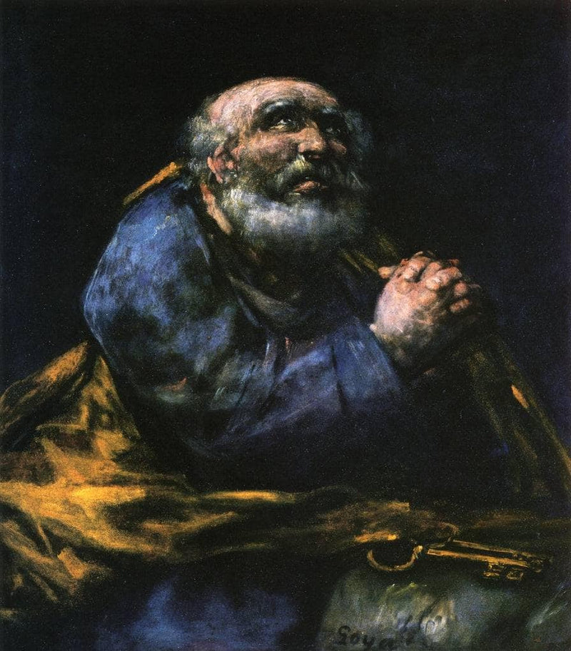 The Repentant Saint Peter by Francisco Goya — Oil Painting Reproduction