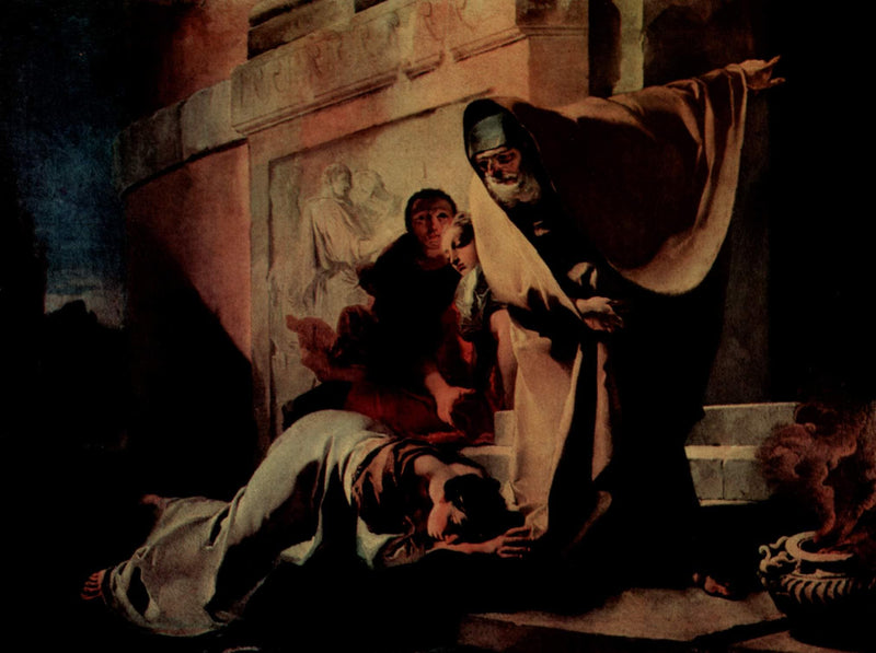 The Repudiation of Hagar by Giovanni Battista Tiepolo — Oil Painting Reproduction