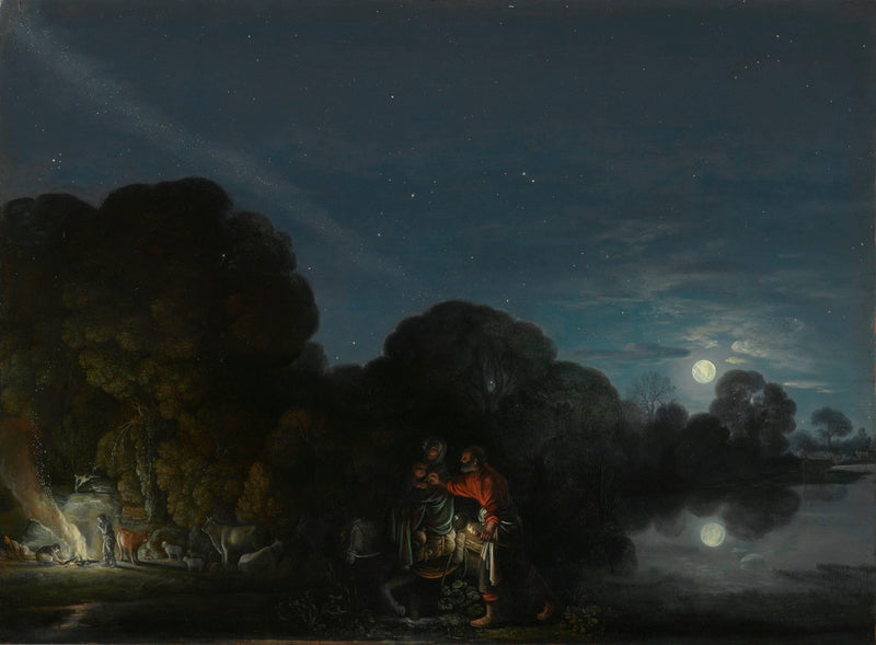 The Rest on the Flight into Egypt by Adam Elsheimer — Oil Painting Reproduction