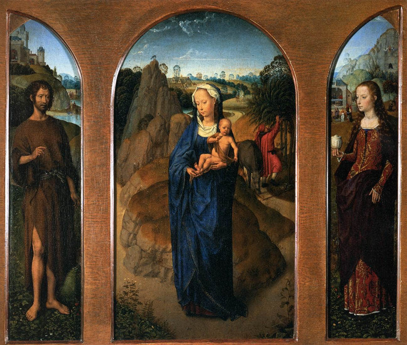 The Rest on the Flight into Egypt by Hans Memling — Oil Painting Reproduction