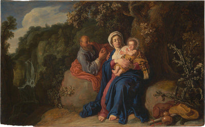 The Rest on the Flight into Egypt in entryway