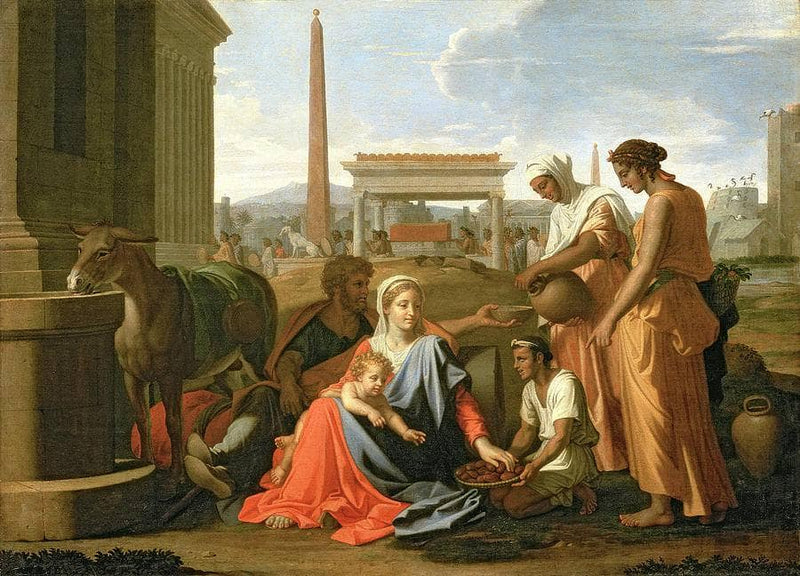 The Rest on the Flight into Egypt by Nicolas Poussin — Oil Painting Reproduction