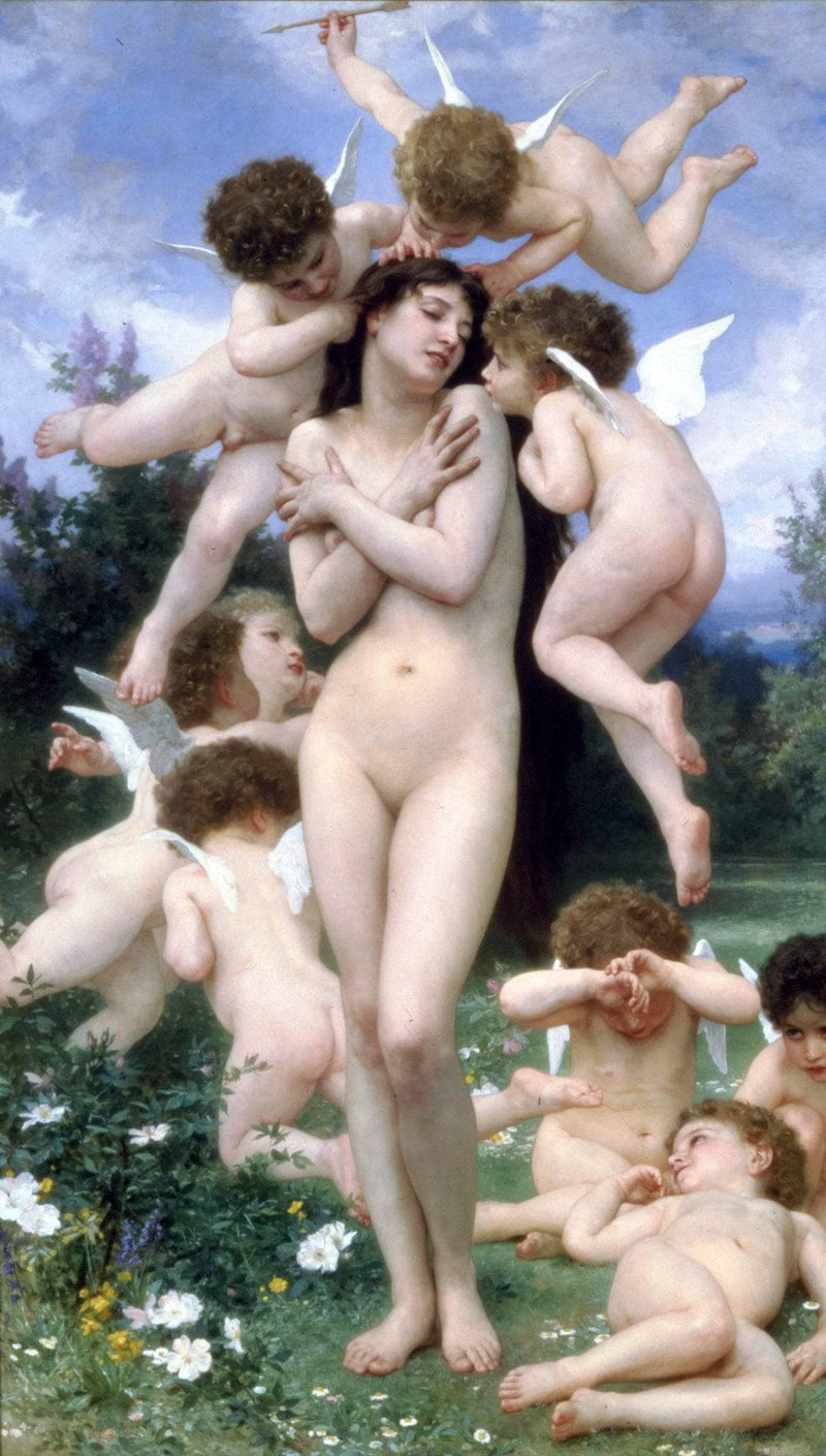 The Return of Spring by William-Adolphe Bouguereau — Oil Painting Reproduction