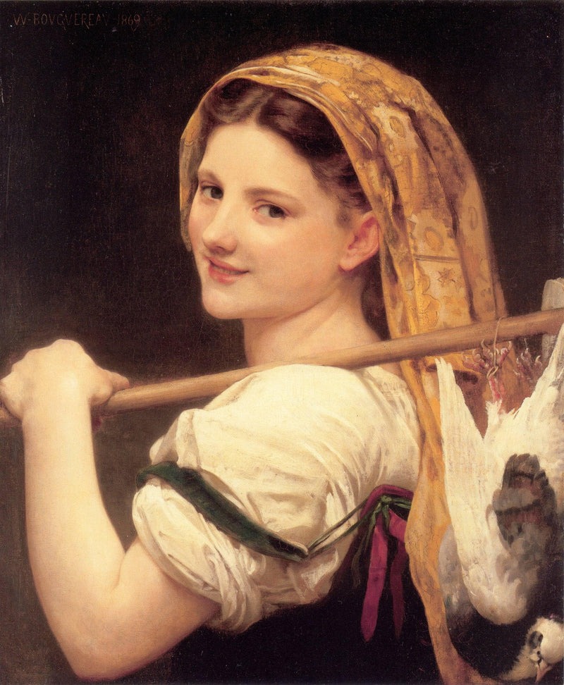 The return of the market by William-Adolphe Bouguereau — Oil Painting Reproduction