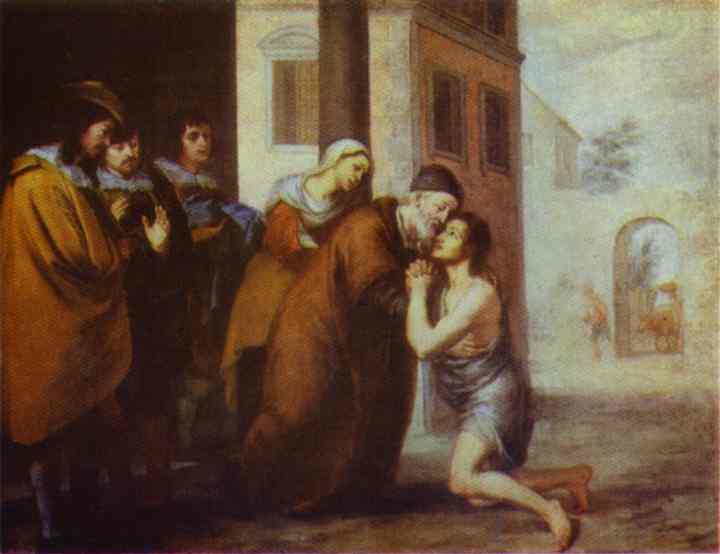 The Return of the Prodigal Son by Bartolome Esteban Murillo — Oil Painting Reproduction