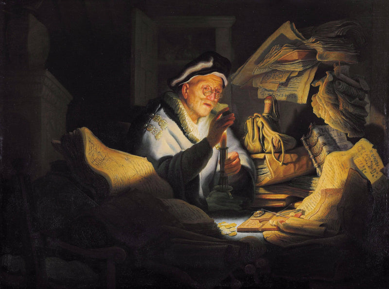 The rich fool by Rembrandt — Oil Painting Reproduction