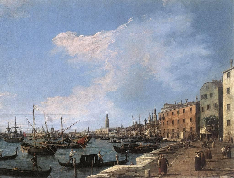 The Riva degli Schiavoni by Canaletto — Oil Painting Reproduction