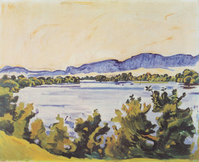 The river Aare in Solothurn by Ferdinand Hodler — Oil Painting Reproduction