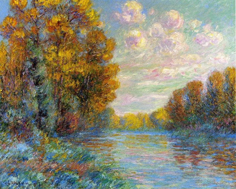 The River in Autumn by Gustave Loiseau — Oil Painting Reproduction