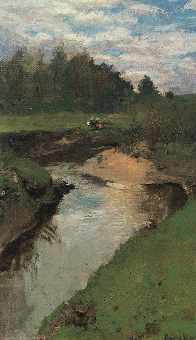The River Vorya at Abramtsevo in study