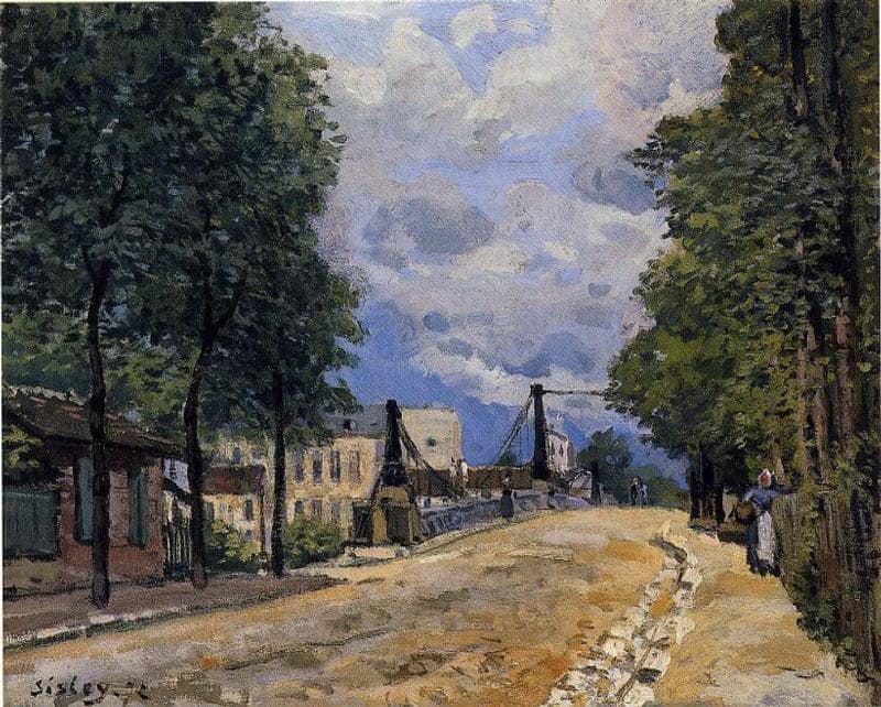 The Road from Gennevilliers by Alfred Sisley — Oil Painting Reproduction