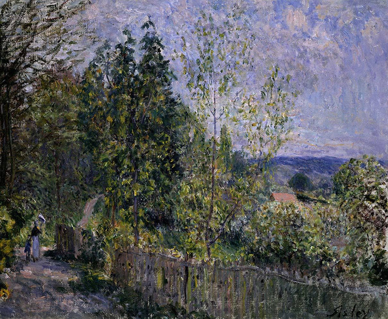 The Road in the Woods by Alfred Sisley — Oil Painting Reproduction