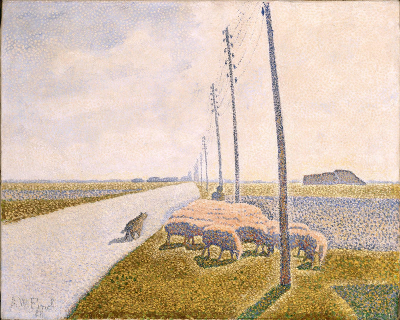 The Road to Nieuport by Alfred William Finch — Oil Painting Reproduction