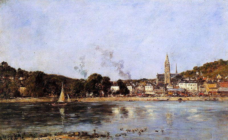 The Rocks of l'Ilette and the Fortifications by Eugene Boudin — Oil Painting Reproduction