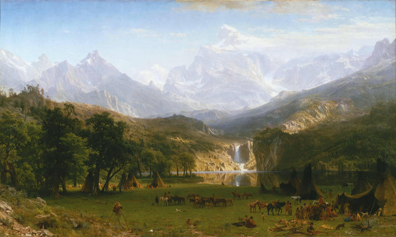 The Rocky Mountains, Lander's Peak by Albert Bierstadt — Oil Painting Reproduction