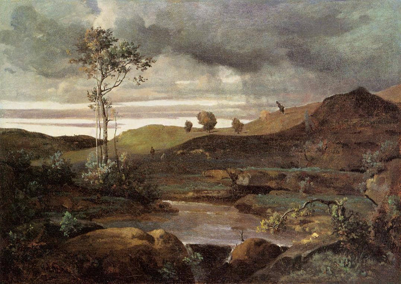The Roman Campagna in Winter by Camille Corot — Oil Painting Reproduction