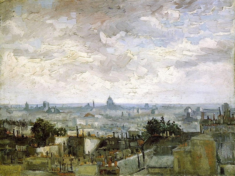 The Roofs of Paris by Vincent van Gogh — Oil Painting Reproduction